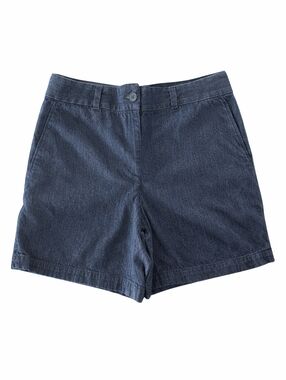 LOFT Outlet Dark Wash Denim Shorts Size 6 Minimalist Classic Chic